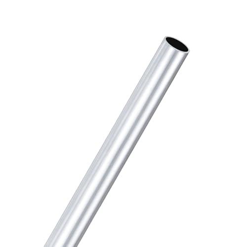 M METERXITY 1-Pack 300mm 6063 Aluminum Round Tube, 12mm ID 14mm OD Seamless Aluminum Tubing for Construction/Machining/DIY Crafting, Metal Straight Pipe [0.47"x0.55"x12"]