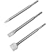 XtremepowerUS 3-PCS SDS Chisel Set Rotary Hammer SDS Bits Set Point Chisel Flat Chisel Scaling Chisels Steel 3-Piece