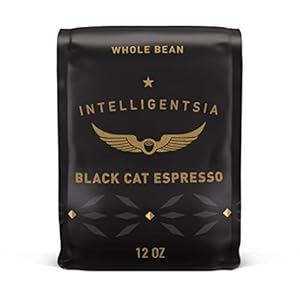 Intelligentsia Coffee, Medium Roast Whole Bean Coffee – Black Cat Espresso 12 Ounce Bag with Flavor Notes of Stone Fruit, Dark Sugars and Dark Chocolate