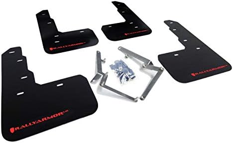 Rally Armor for 17-18 Honda Civic Type R UR Black Mud Flap w/Red Logo