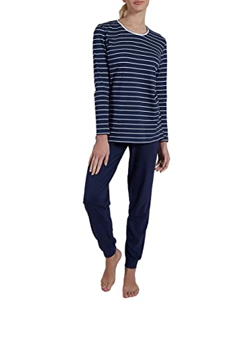 Preisvergleich Produktbild Götzburg Damen Langarm Zweiteiliger Pyjama Schlafanzug aus Baumwolle 40
