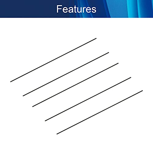 Image of Jutagoss Carbon Fiber Rod 2mm Craft Matte Pole Length 200mm 7.8 Inch Round Carbon Fiber Wing Tube for RC Airplane DIY Craft 5Pcs