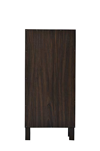 Image of DeckUp Uniti Engineered Wood Bed Side Table and End Table (Walnut, Matte Finish)