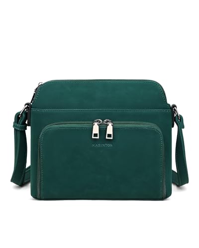 MASINTOR Crossbody Purse Bags for Women, Multi-Pocket Soft Leathe...