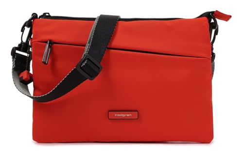 Sac à épaule bandoulière Hedgren Nova Orbit petit crossover plat rouge à fermeture zip