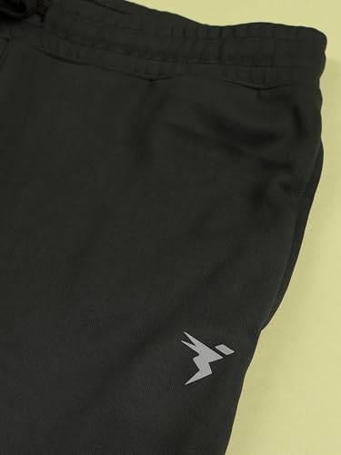 Image of TECHNOSPORT Men Mid Rise Solid Regular Fit Track Pant with Technodry, Antimicrobail for Gym, Workout, Sports and Regular Use