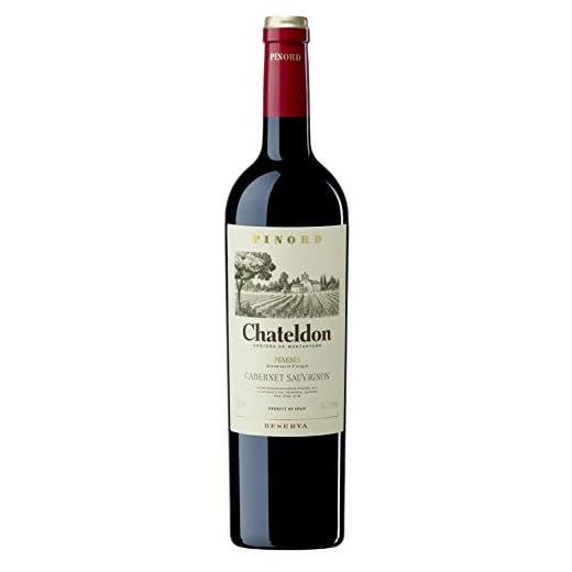 Pinord Chateldon Cabernet Sauvignon Vino Reserva - 750 ml, vino reserva en crianza en barrica de roble