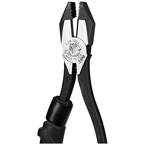 Klein Tools M2017CSTA Slim Head Ironworker Pliers, Made In Usa, Milkers Cushion Grip, Side Cutters thumb #9
