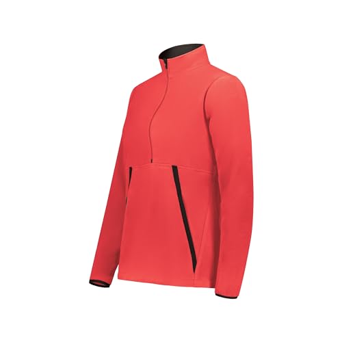 Augusta Sportswear Ladies Chill Fleece 2.0 1/2 Zip Pullover Scarlet M