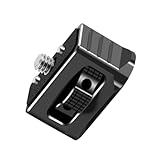 JINPIAOPIAO 安全なたわみ防止 1/4 位置決め延長ヘッド 格納式ピン&1/4~20 ネジで安定したカメラ取り付け用