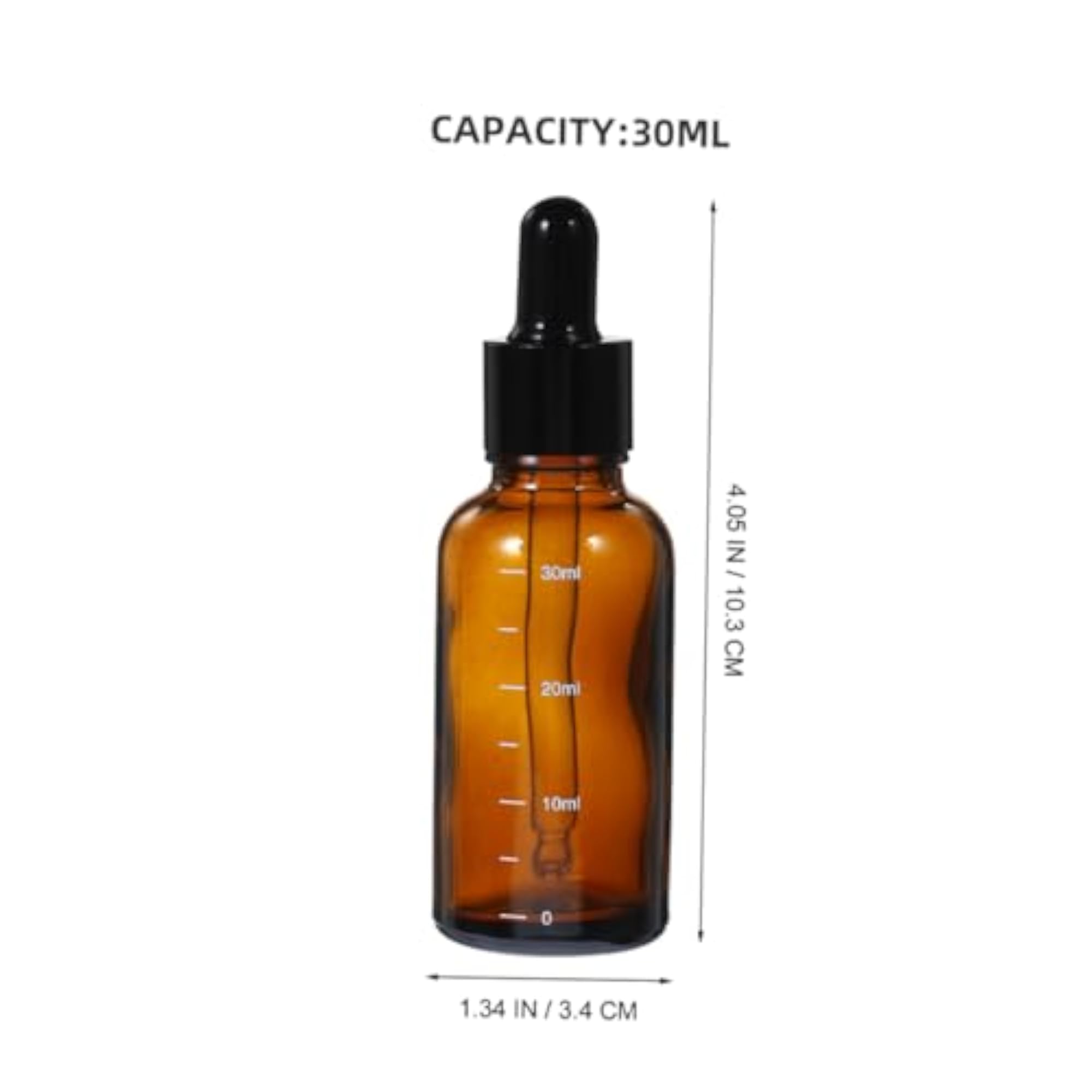 6pcs UV Protected Glass Dropper Bottles