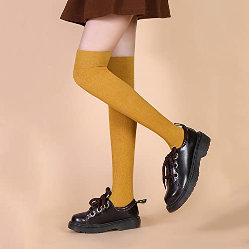Children's Socks Stockings Autumn Winter Style Black Day System Calf Socks Pile Socks Over The Knee Socks Cut Cotton3