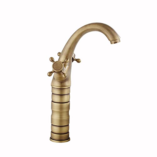 Robinet de lavabo laiton antique noir style rétro chic haute qualité