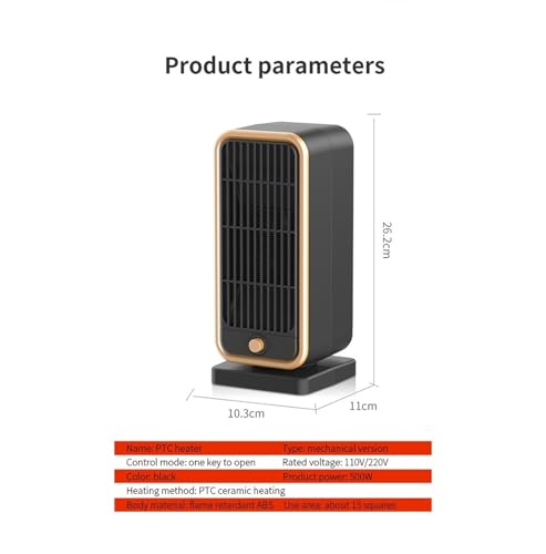 Calefactor Eléctrico Cerámico 500 W 110V miniatura 2