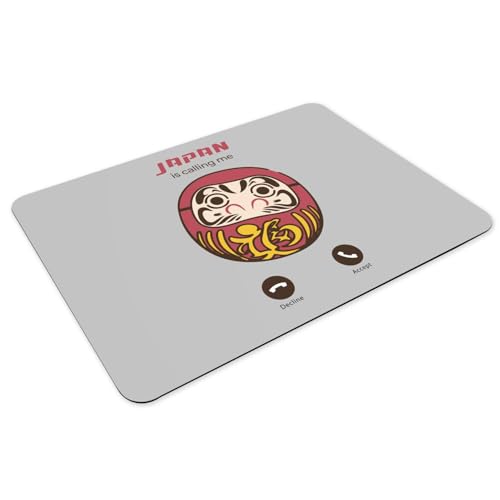 Sets de table gris Daruma antidérapants grand format en caoutchouc