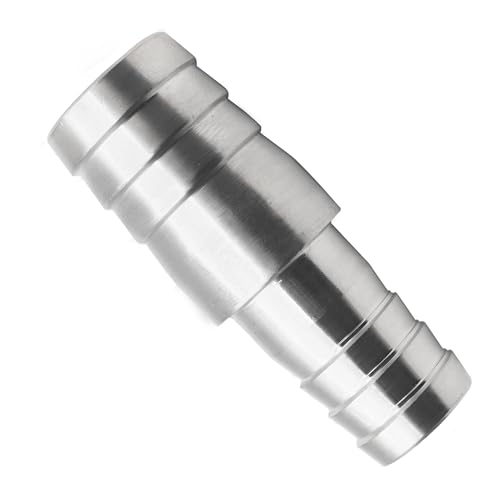 Goldpea SS121-8-10-2 Stainless Steel 304 Hose Barb Fitting Reducing Union 1/2 Inch Barbed X 5/8 Inch Barbed 2Pcs thumb #2
