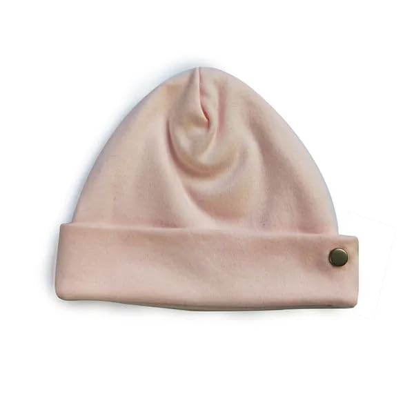 Touca gorro rosa em malha para bebê Rosa