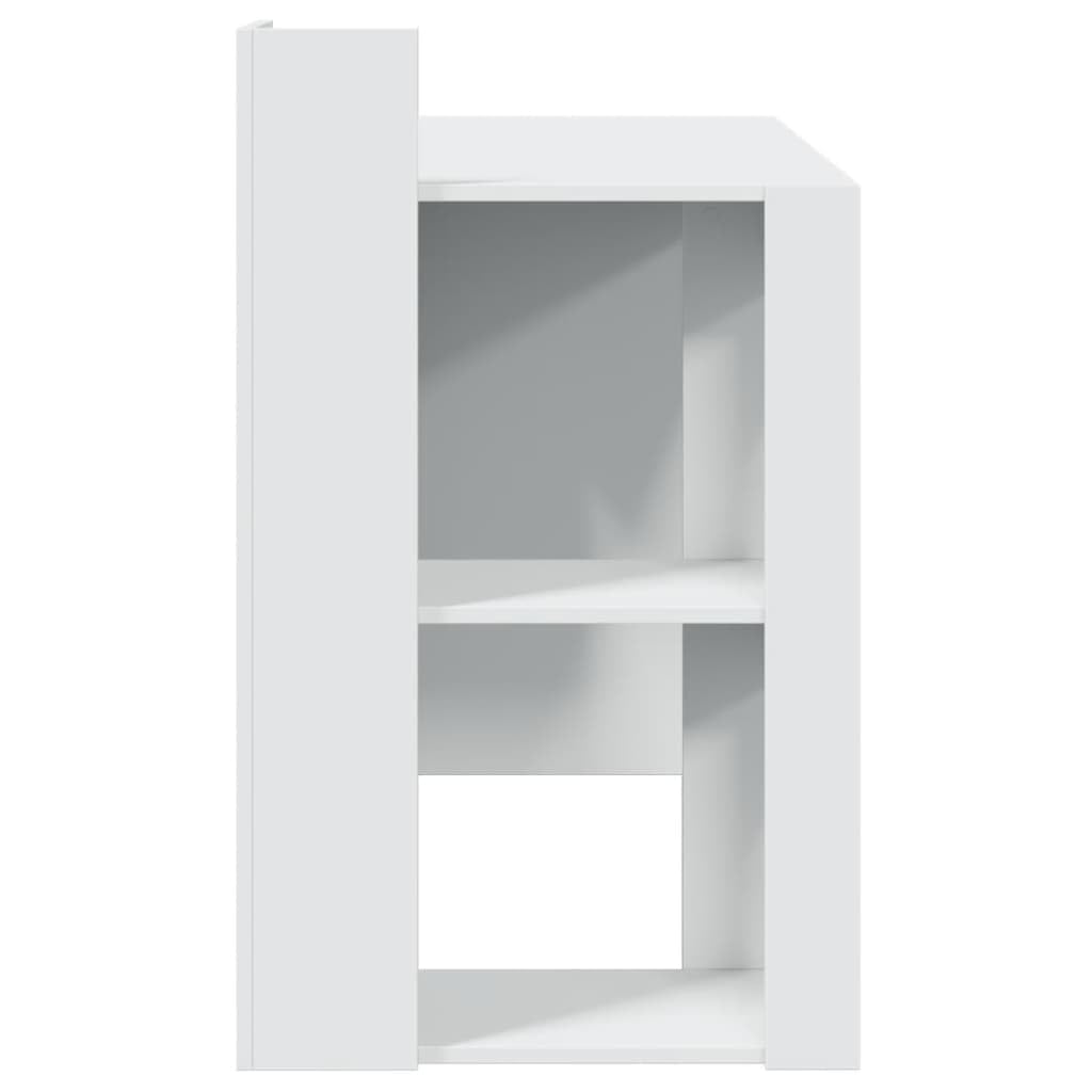 Scrivanie Per Cameretta Scrivania Gaming Tavolo Consolle Scrivania Da Gaming Scrivania Ufficio Bianca 103,5x56,5x94 cm in Legno Multistrato per Soggiorno Studio Sala Studio Camera Da Letto