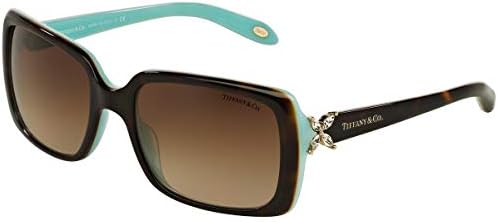 Tiffany & Co. TF4047B - 81343BTOP HAVANA/BLUE Sunglasses w/Brown Gradient Lens 55mm