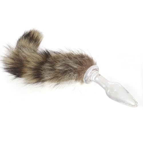 Image of Fox Tail Butt Plug, Glass Anal Sex Toys | for Pet Play, Cosplay, Roleplay, and Kinky Bedroom Fun-the Perfect Anal Training Tool for Beginners and Experienced Users