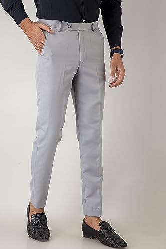 Image of VX9 Men's Formal Trousers, Smart Office & Business Wear, Classic Fit