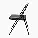 OEF Furnishings OEF900 Series Premium Lightweight All-Steel Folding Chairs (4-Pack, Black)