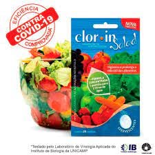 Clorin Salad - Higienizador De Verduras, Frutas e Legumes - Contém 20 Pastilhas