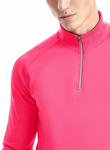 Zengjo 1/4 Zip Pullover Mens Running Shirt Long Sleeve4