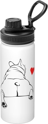 フレンチブルドッグ 犬柄(3) アニメ 水筒 真空断熱 保温 保冷 スポーツボトル 人気 ステンレスボトル スポーツ飲料対応 漏れない 直飲み530ml 男の子 女の子 おしゃれ 大人 子供 グッズ キャラクター bh105