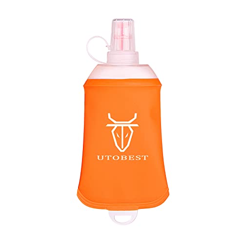 UTOBEST Soft Flask Running Water Bottle Collapsible Water Bottle for Trail Running Hydration Pack Hiking Cycling Climbing 200ML