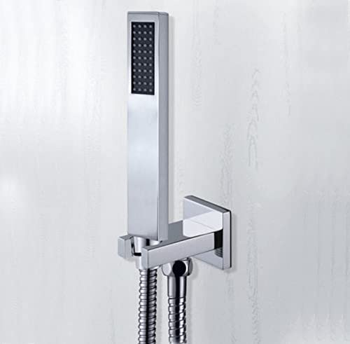 Douche en cuivre à économie d'eau avec connecteur mural et tuyau 1.5m