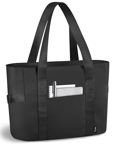 Prite Laptop Tote Bag for Women Waterproof Shoulder Bag with 16 inch Computer Compartment for Work School Travel