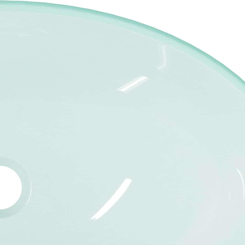 Lavabo de cristal templado 54,5 x 35 x 15,5 cm mate