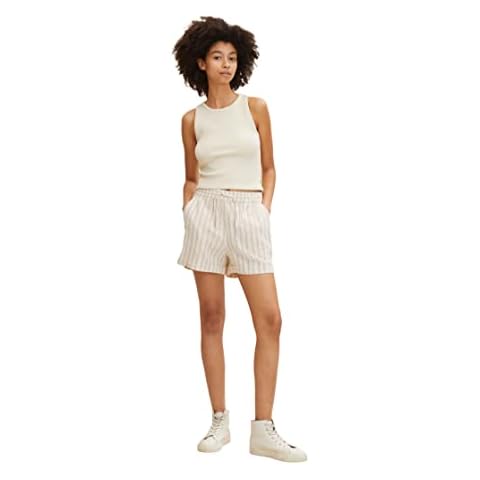TOM TAILOR Denim Damen Leinen Bermuda Shorts Cover