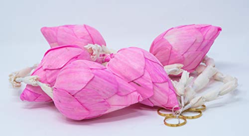 Desi Favors Indian Lilly with Pink Lotus Bud - Artificial