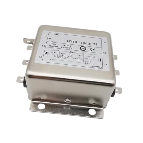 Filtro de adaptación trifásico HT531-10-L8-C3 que reduce el ruido electromagnético en motores 5