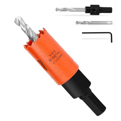 Image of 7 /8 Inch Hole Saw Circle Drill Bit Wood Metal Drywall Plastic Pipe