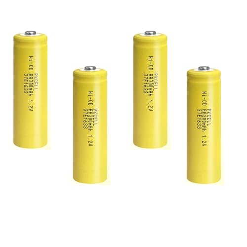 PKCELL 4 Pack Pilas AA 1.2V 300mAh Recargables NiCD miniatura 1