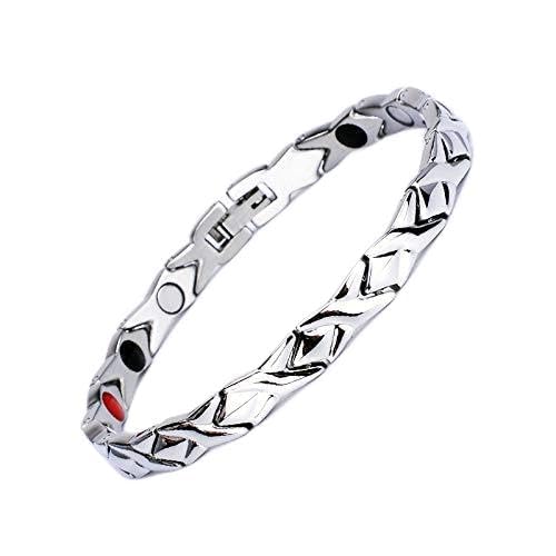 Bracelet en acier inoxydable et germanium YXWYXWA pour femme chic