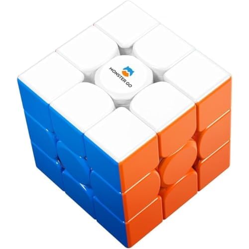 Monster Go Cubo Mágico Magnético 3x3 Speed Cube, MG 356-EDU Cubo de Velocidad con 48 Imanes - Rotación rápida y Suave, Resistente y Duradero, Profesional Original Iman-tado Puzzle (Sin Pegat