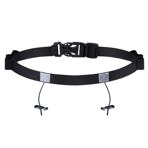 WUSJCOF Cinturón para Número de Competición de Triatlón, con 6 Gel-Halter, Running Belt para Joggen, Maratones, Porta Dorsal para Triatlon y Dorsal Running