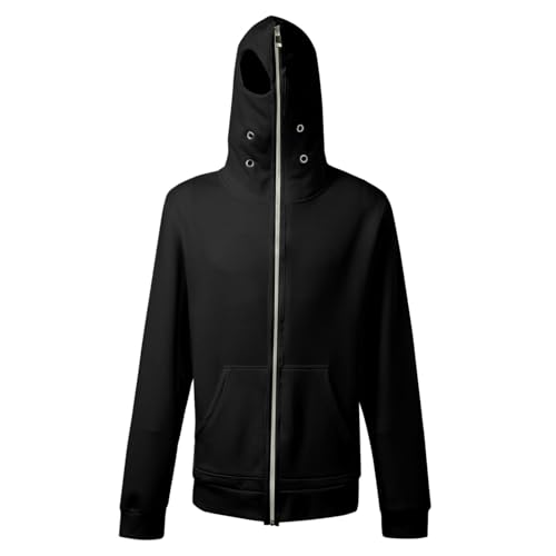 Mens Jacket Cotton Full Zip Up Novetly Fashion Hooded Jackets with Pocket - image 4