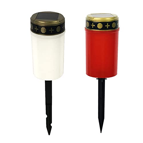 Lampe de deuil de cimetière LED rouge et résistante aux intempéries - 2