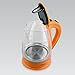 hervidor Feel Maestro MR-064 Naranja Transparente Vidrio 2000 W 1 Imagen de hervidor Feel Maestro MR-064 Naranja Transparente Vidrio 2000 W 1