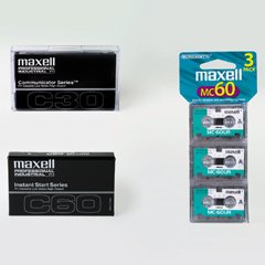 Maxell MC90 Dictation and Audio Cassette 90 Minute 6 Pack