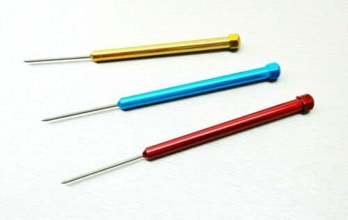 Miniatura 2 de Juego de 3 púas de soldadura de titanio, 6-1/2 pulgadas, punta de titanio, antiadherente, oro y plata, herramientas de joyería por JTS