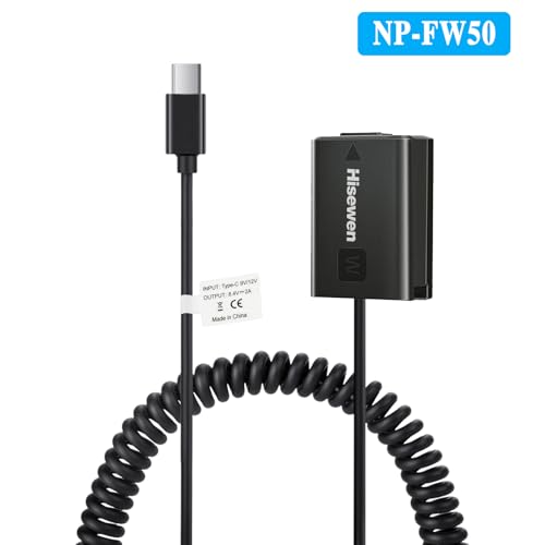 Conector NP-FW50 Tipo C QC PD para cámara sin espejo Sony A6000 y A7S 4