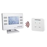 Wireless Thermostat Programmable Computherm Q72RF white, portable thermostat with RF receiver, ideal for central heating, simple and reliable temperature control