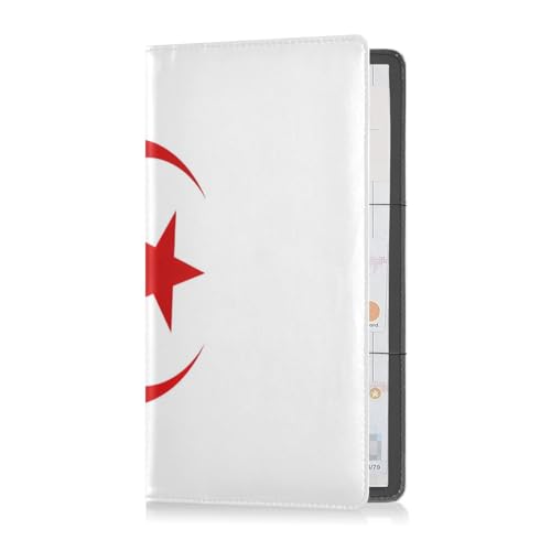 Porta tessera di registrazione e assicurazione pelle PU unisex accessorio per camion per qualsiasi da auto moto rimorchio o barca bandiera nazionale dellAlgeria Multi 1 size