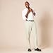Amazon Essentials Men's Classic-Fit Expandable-Waist Flat-Front Dress Pant, Stone, 29W x 32L